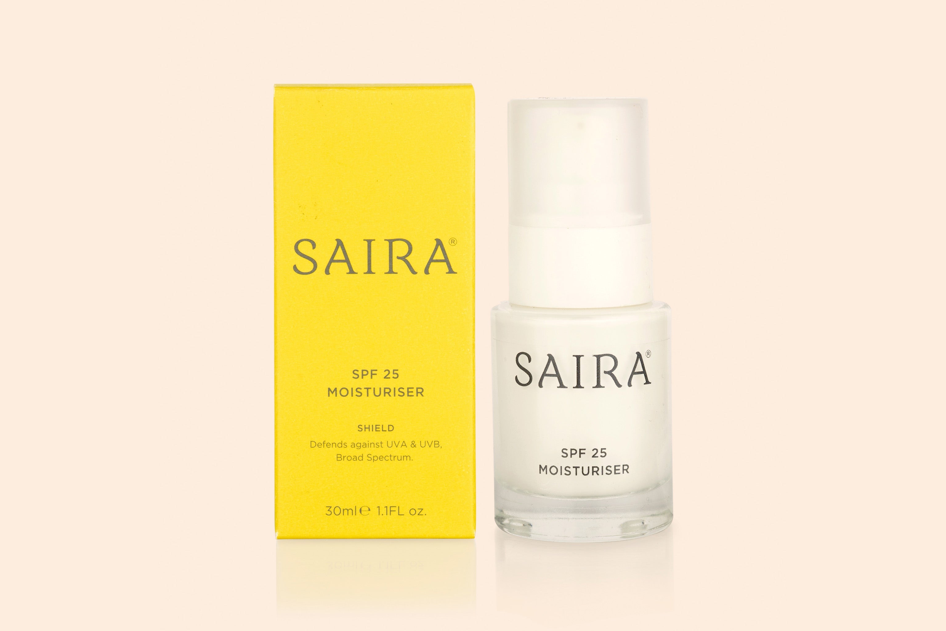 The New SAIRA SPF 25 Certified Organic Moisturiser