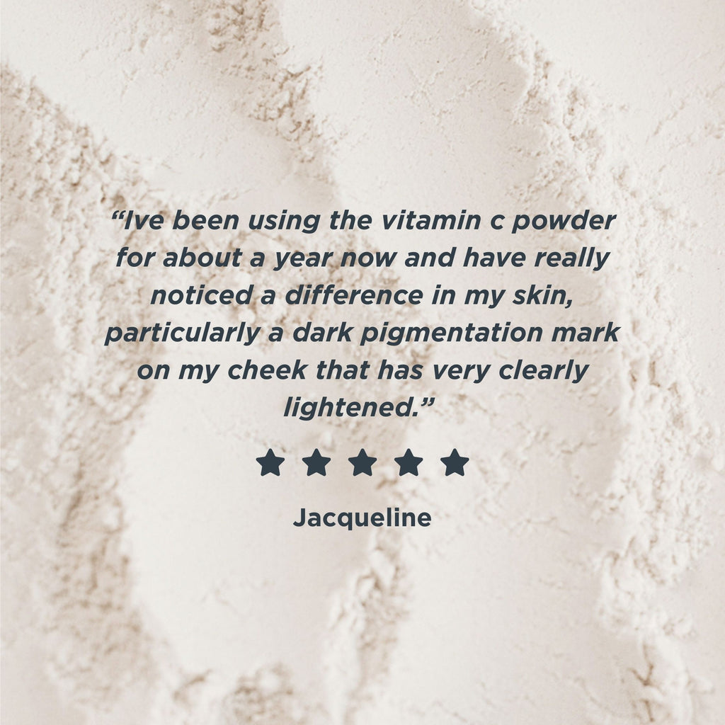 Brightening Vitamin C Powder infographic