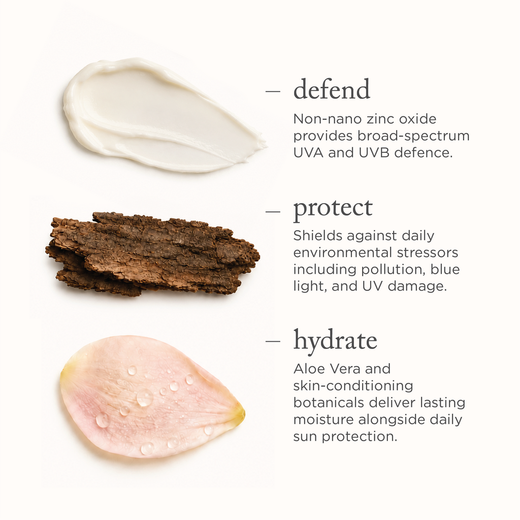 Daily protection for the skin you’ll live in tomorrow. 