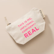 Organic Cotton Pink Cosmetic Bag