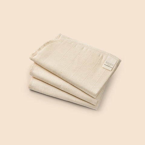 Exfoliating Muslin Cloths - Set of 3