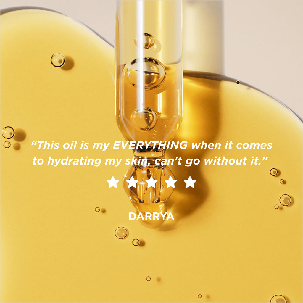 Hydrating Facial Oil infographic