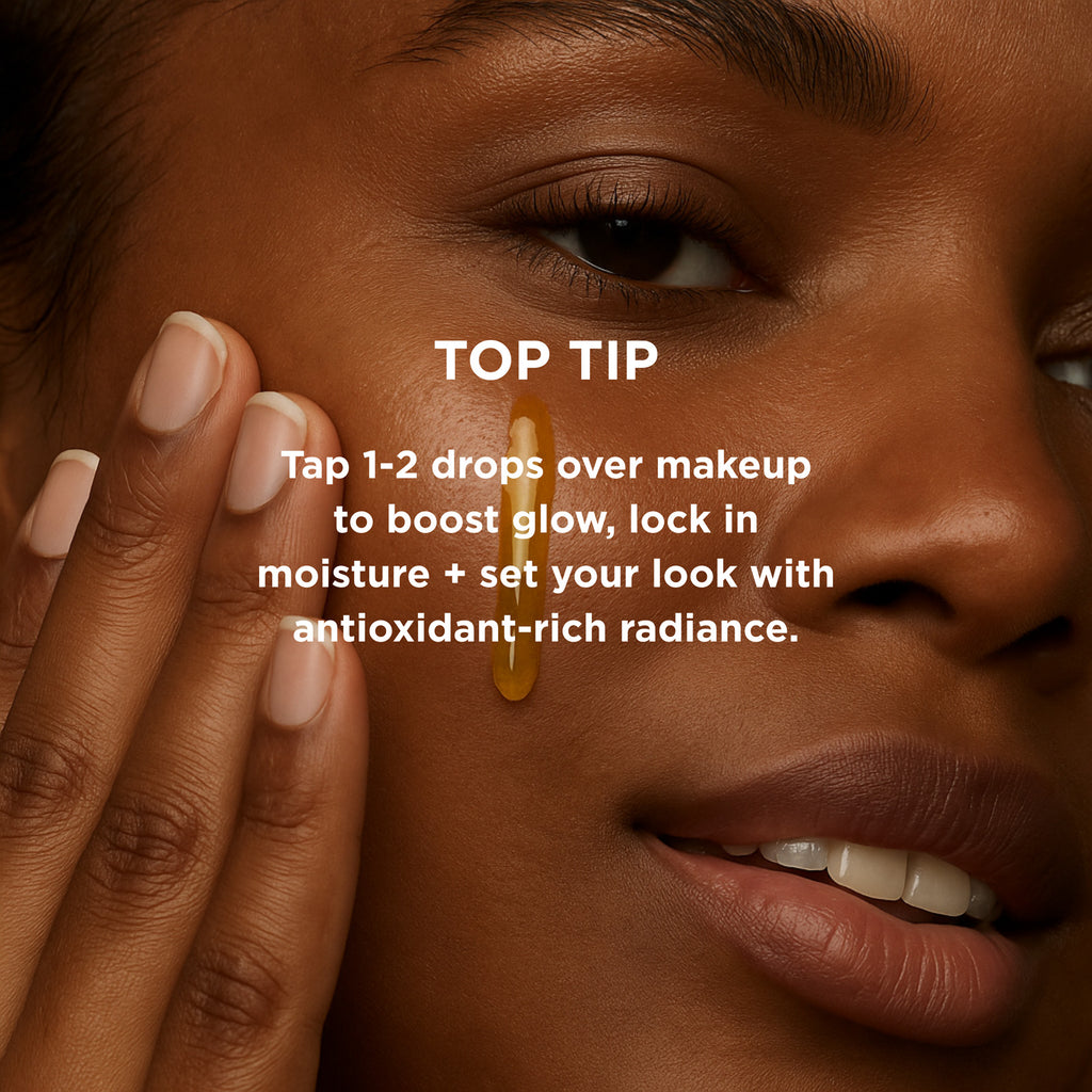 Hydrating Facial Oil infographic